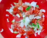 A picture of step 5 of Fresh Arabic Cucumber Tomato Salad.