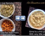 A picture of step 1 of Sprouts Chana Pakora.