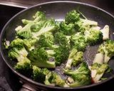 A picture of step 3 of Home made pasta, orecchiette, with broccoli.