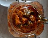 A picture of step 8 of Green Mango Pickle.