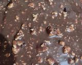 A picture of step 4 of Nutella cheese cake.