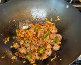 A picture of step 6 of Chinese Stir Fry Chicken Hearts.