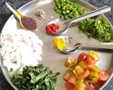 A picture of step 2 of Veg Poha.