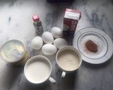 A picture of step 1 of Caramel Flan.