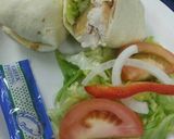 A picture of step 1 of Chicken wrap.