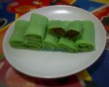 Foto langkah ke 5 dari resep Dadar Gulung Isi Unti Kelapa (Tanpa Telur) #SeninSemangat.