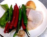 รูปขั้นตอนการทำที่ 1 ของ ไก่ผัดพริกสด