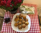 Pas rețetă Brioșe aperitiv cu somon, legume și cașcaval 5 fotografie