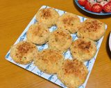 Hình bước làm 4 của món Đậu viên chay {Tofu Balls}