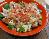 Foto del paso 2 de la receta: Ensalada de pollo y canónigos