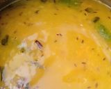 A picture of step 4 of Veg turmeric pulao.
