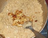 A picture of step 4 of Rava sooji Ladoos.