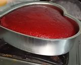 हार्ट शेप रेड वेलवेट केक (heart shape Red velvet cake recepie in hindi) रेसिपी चरण 7 फोटो