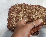 A picture of step 4 of Chocolate Peanut Chikki.