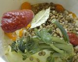 Sonkás-tejfölös lencseleves recept fázis 5 fotója