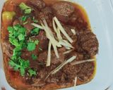 A picture of step 7 of Mutton masala.