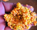 A picture of step 1 of Mixed Lentil Soup.