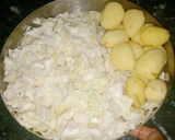 पत्ता गोभी दम आलू सब्जी रेसिपी चरण 1 फोटो