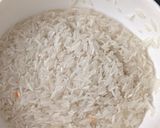A picture of step 1 of Masoor Dal khichadi.