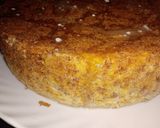 A picture of step 5 of Egg less banana cake.