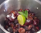 Foto del paso 1 de la receta: Sorbete de cerezas con toque de menta y lima