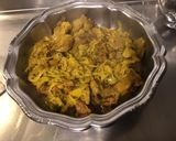 Une image de l'étape 11 de Sot l’y laisse aux girolles,oignon de roscoff et crème de curcuma.