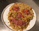 Une image de l'étape 8 de Crâne de céréales au tomates, parmesan et lonzo.