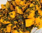 A picture of step 9 of Yam porridge.
