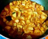 A picture of step 6 of Elephant Yam (Suran) cooked with Shrimps.