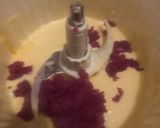 Foto langkah ke 3 dari resep Ube Burnt Cheese Cake.