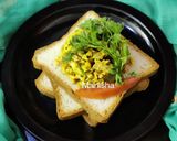 A picture of step 12 of Bhurji Toast.