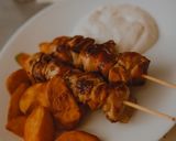 Pas rețetă Frigărui de pui cu bacon și legume 5 fotografie