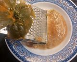 A picture of step 1 of Suquet de Monkfish, Red Shrimp, and Baby Squid with Almond and Hazelnut Picada.