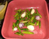 Foto langkah ke 1 dari resep Sambel baby cumi hijau plus pete...