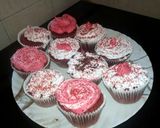 A picture of step 10 of Redvelvet muffins with frosting#authors marathon.