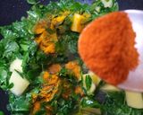 A picture of step 4 of Methi Aloo.