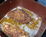 A picture of step 9 of Chicharrones Coated Chicken Stuffed with Cheese.