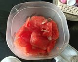 A picture of step 2 of Watermelon Popsicle.
