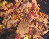 Foto del paso 7 de la receta Fajitas de pavo con mango picantes