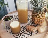 Une image de l'étape 2 de Nectar d'ananas et de gingembre.