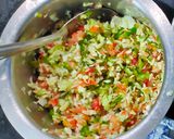 A picture of step 2 of Instant healthy breakfast uttapam.