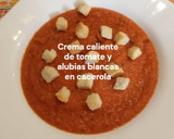 Foto del paso 8 de la receta: Crema caliente de tomate y alubias blancas en cacerola