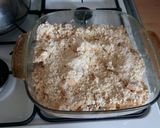 A picture of step 3 of Vickys Pear and Apple Butterscotch Crumble, GF DF EF SF NF.