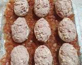 Foto del paso 2 de la receta: Huevos rellenos con atún y salsa bechamel