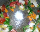 A picture of step 1 of Potato with vegetables.