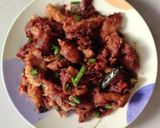 A picture of step 6 of Baby corn Manchurian.