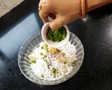 A picture of step 2 of Sabudana Tikki.