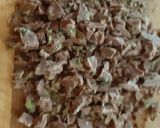 A picture of step 3 of Peppermint Crisp Tart.