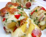 A picture of step 7 of Baked cheesy potatoe.