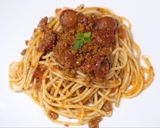 Foto langkah ke 8 dari resep Italian Meat Sauce (Ragù alla Bolognese) - Marcella Hazan.